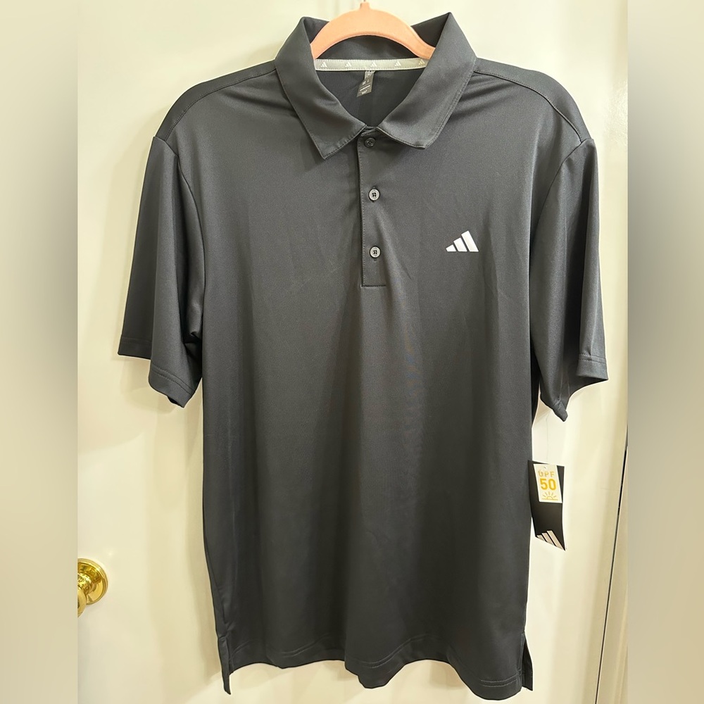 NWT Adidas Men's Black Polo Shirt